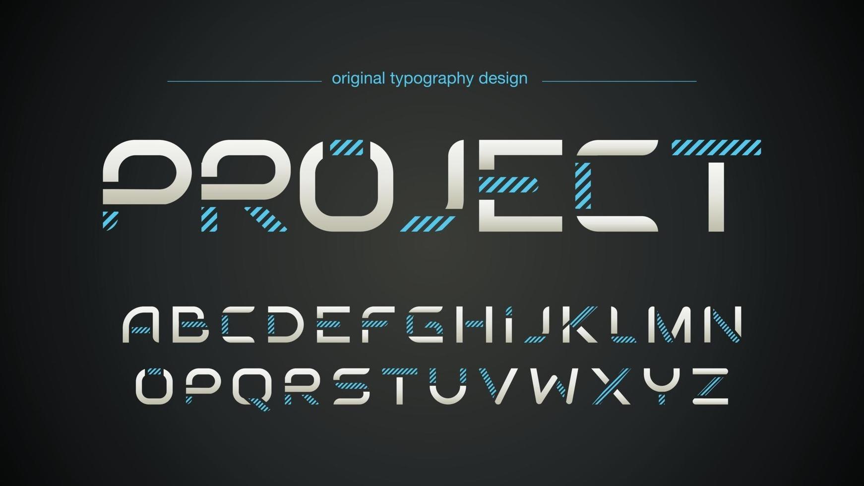 tipografia sportiva con linee a strisce futuristiche vettore