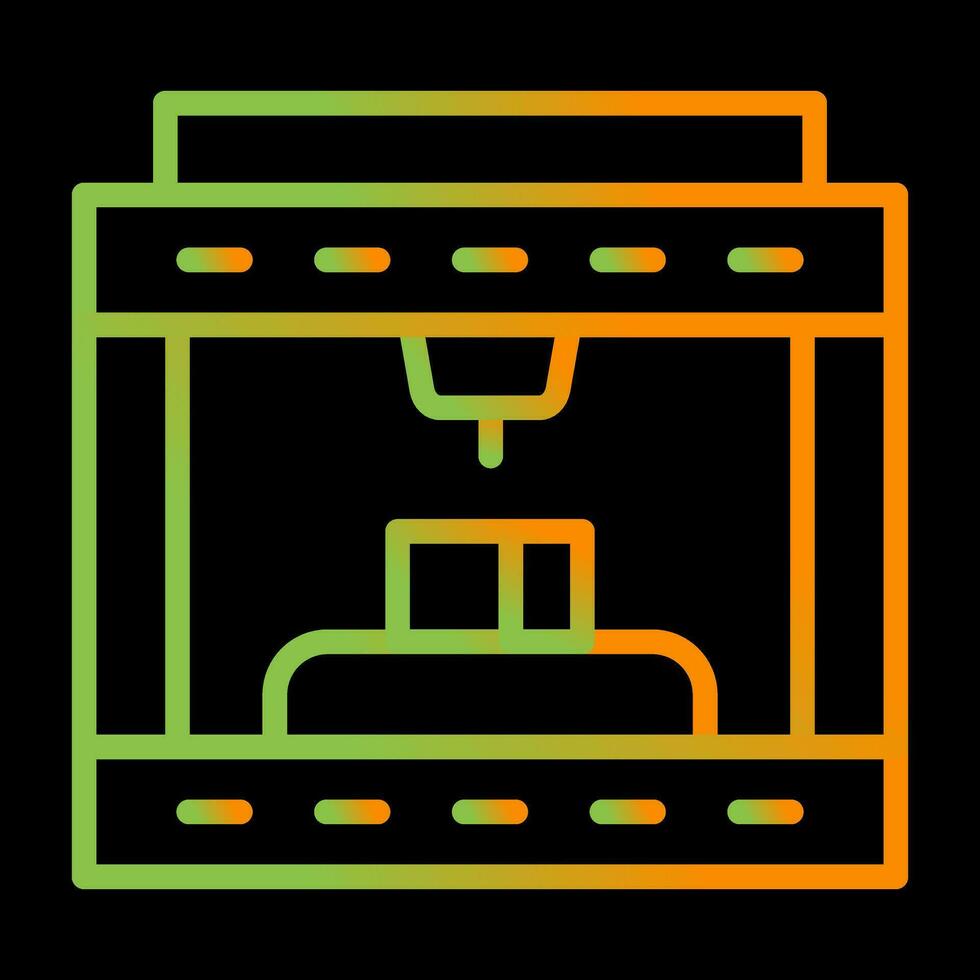 3d stampa vettore icona
