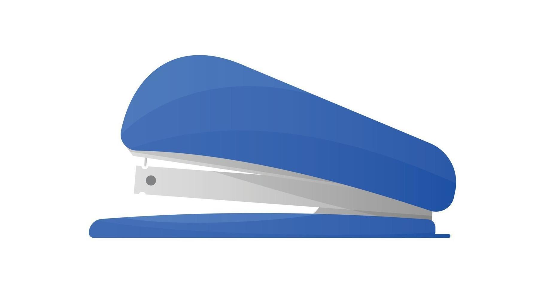 vettore di cucitrice blu isolato su sfondo bianco