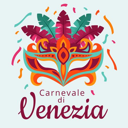 Vettore di Carnevale di Venezia