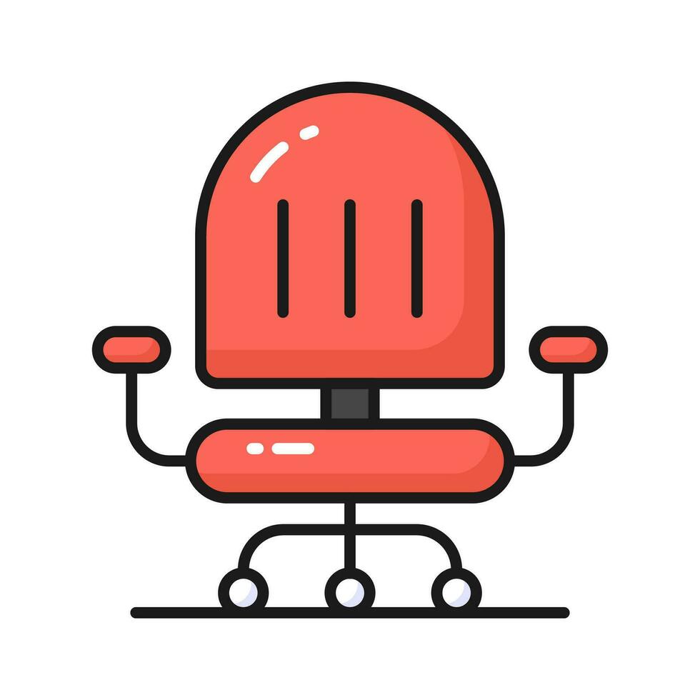 ottenere voi mani su Questo orecchiabile vettore di ufficio sedia, ufficio interno icona design