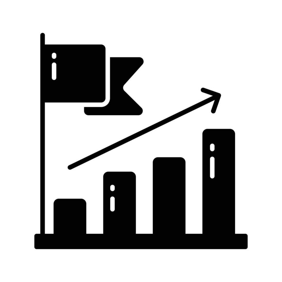 afferrare Questo modificabile vettore di crescita grafico, attività commerciale analisi icona design