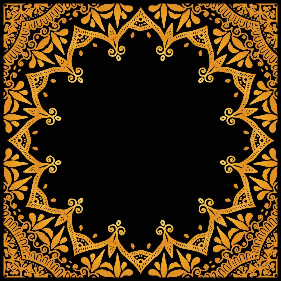 lusso mandala sfondo con arabesco modello Arabo islamico est stile. Ramadan stile decorativo mandala. mandala per Stampa, manifesto, coperchio, opuscolo, volantino, bandiera vettore