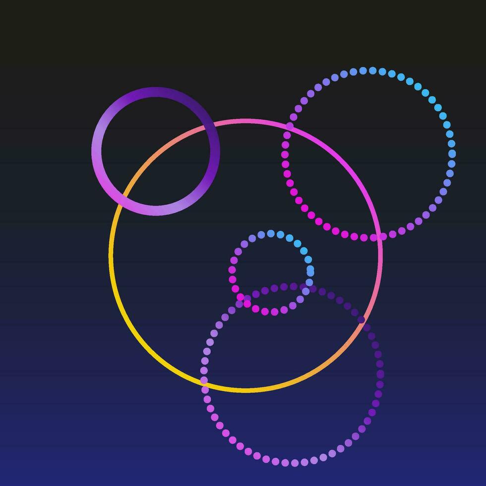 il giro cerchio pendenza struttura luminosa colorato forma astratto vettore modello sfondo