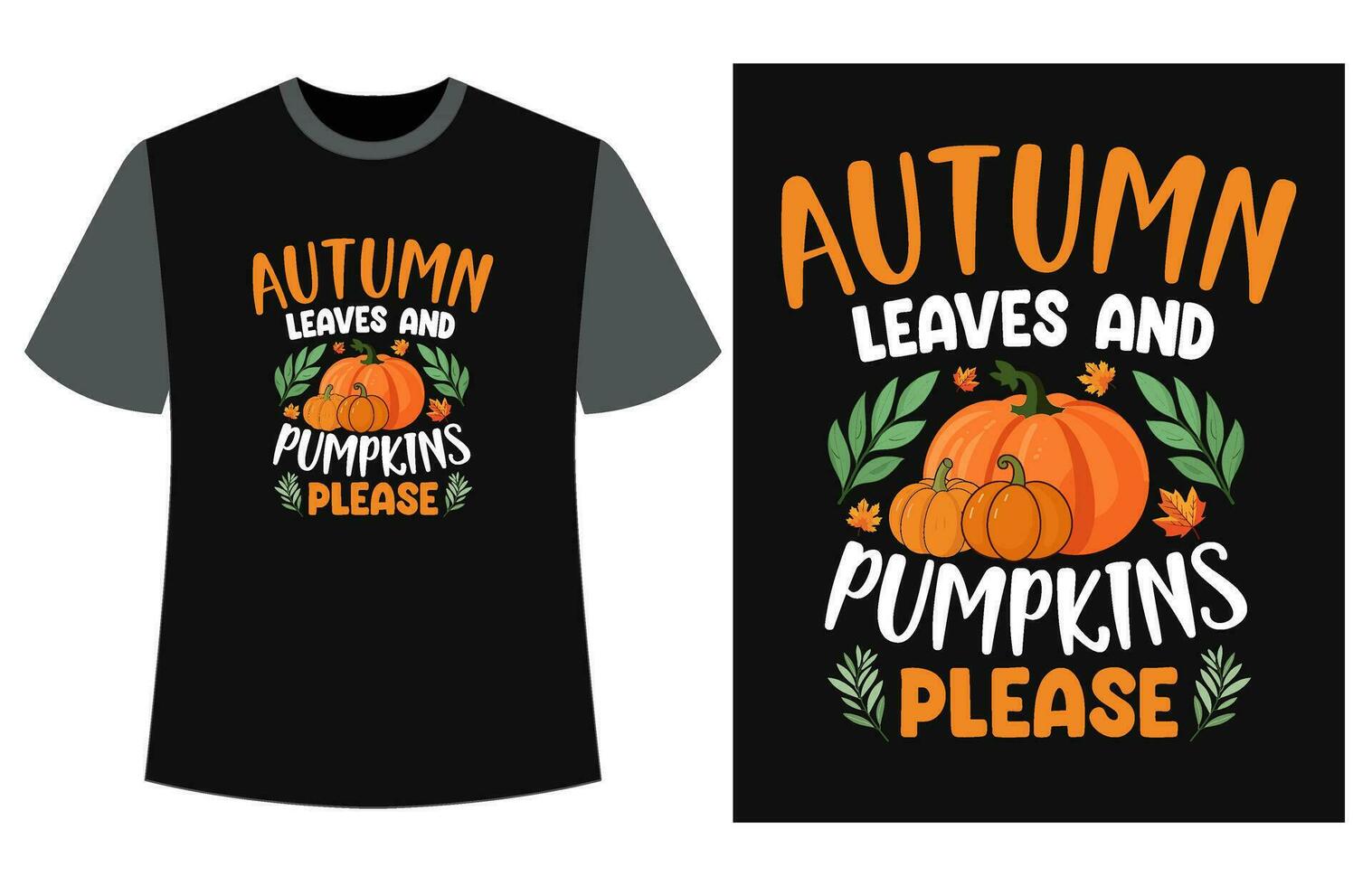 autunno maglietta design vettore illustrazione, autunno t camicia, autunno zucca t camicia