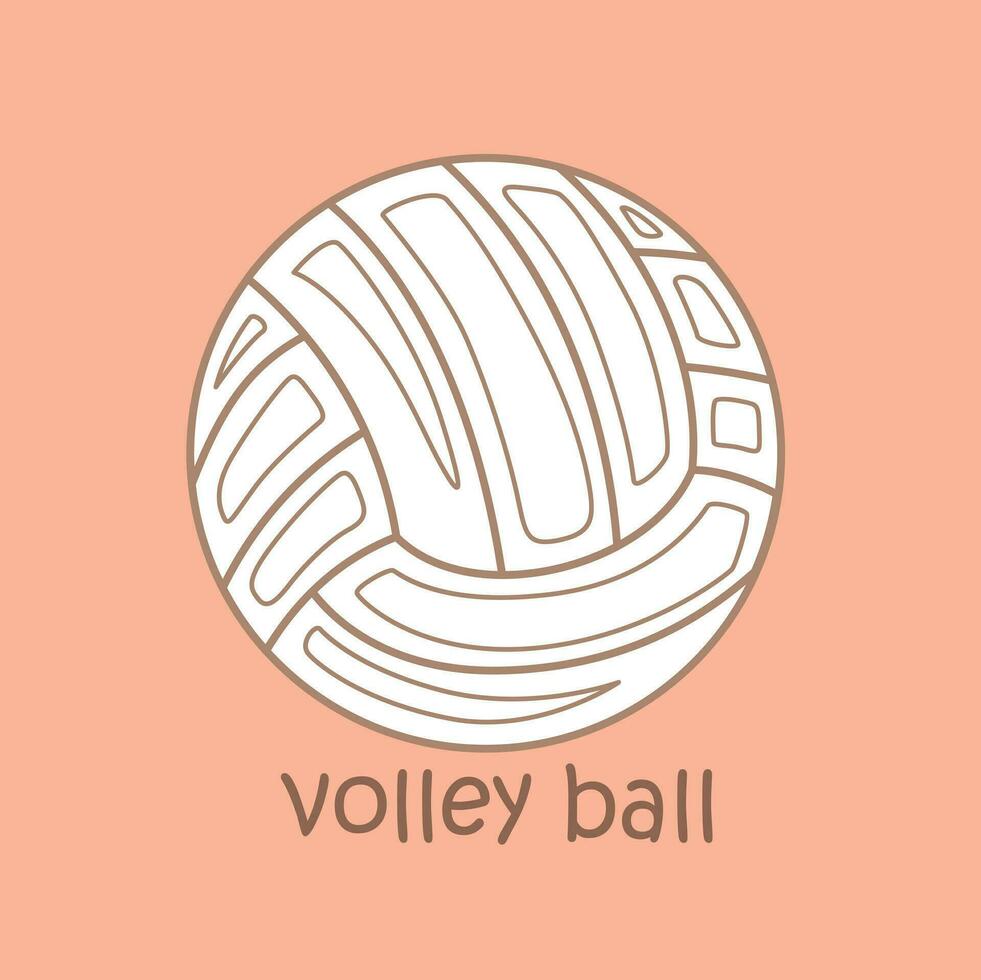 alfabeto v per volley palla vocabolario scuola lezione cartone animato digitale francobollo schema vettore