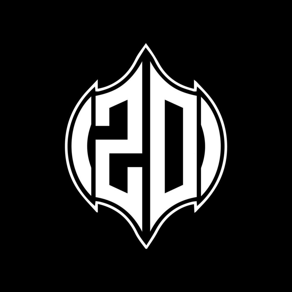 zd lettera logo design. zd creativo monogramma iniziali lettera logo concetto. zd unico moderno piatto astratto vettore lettera logo design.
