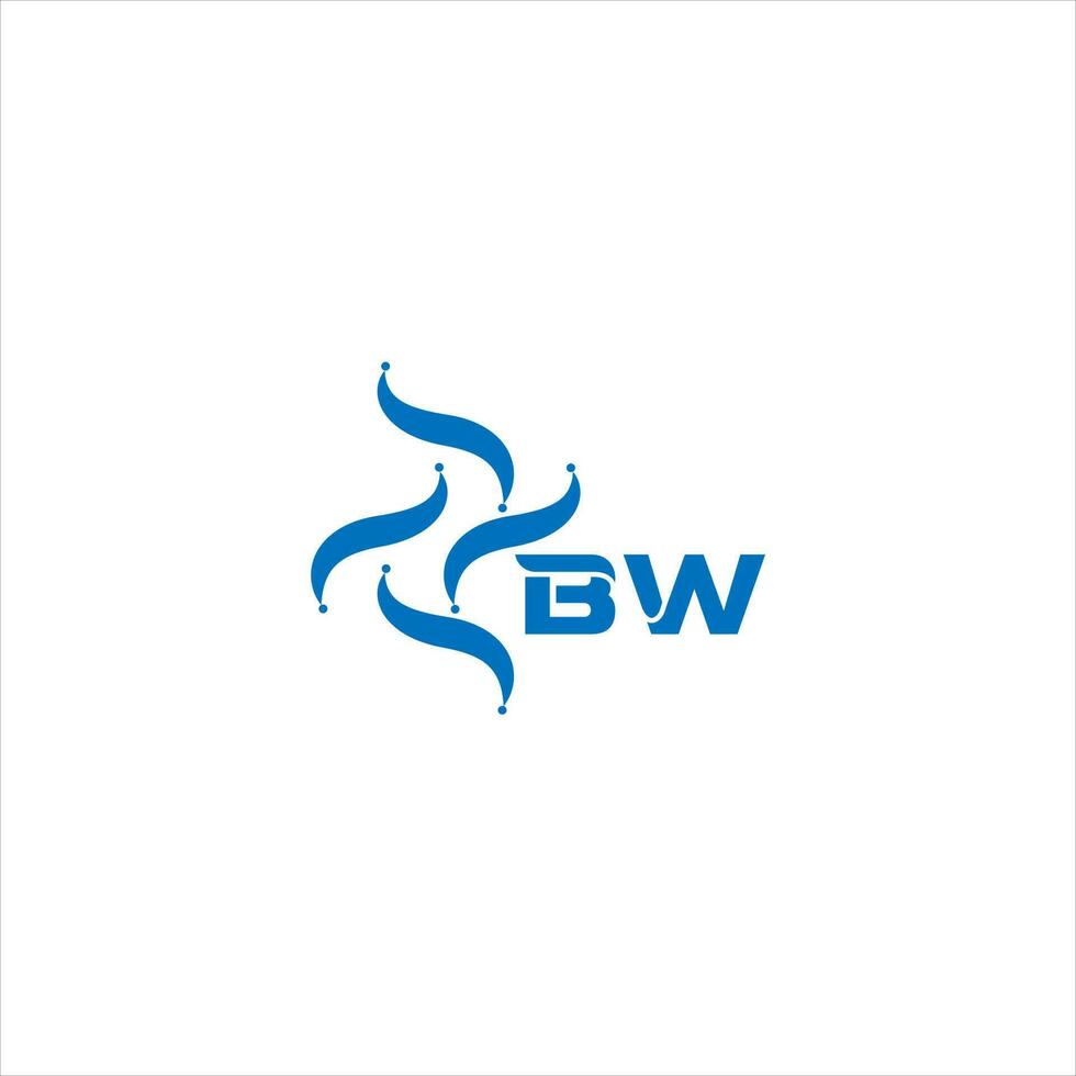 bw lettera logo design. bw creativo minimalista iniziali lettera logo concetto. bw unico moderno piatto astratto vettore lettera logo design.