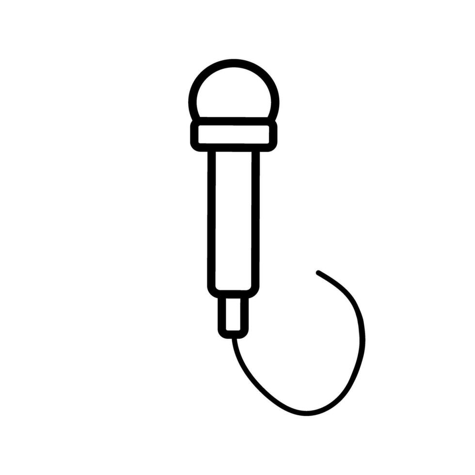 microfono icona vettore. mic illustrazione cartello. karaoke simbolo. Audio logo. vettore