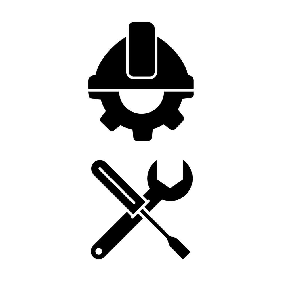 ingegneria icona vettore. produzione illustrazione cartello. ingegnere simbolo. tecnologia logo. vettore