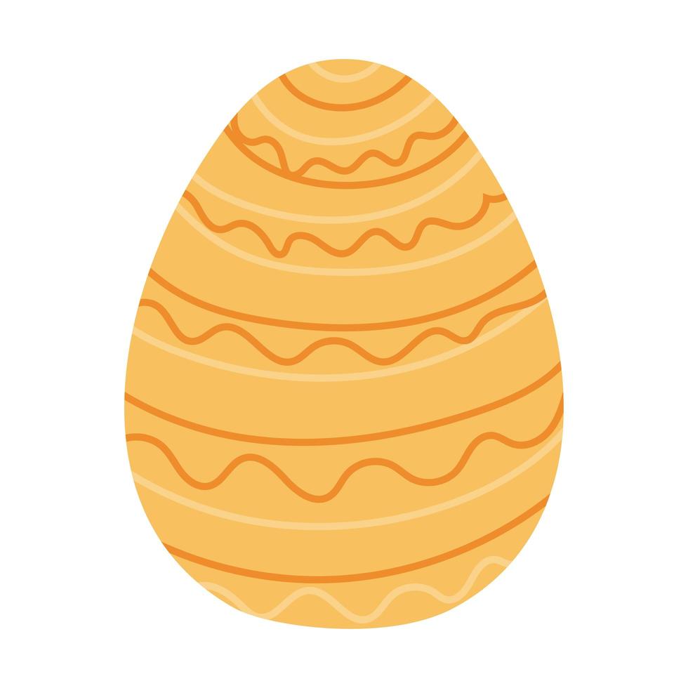 uovo di pasqua con colore giallo yellow vettore