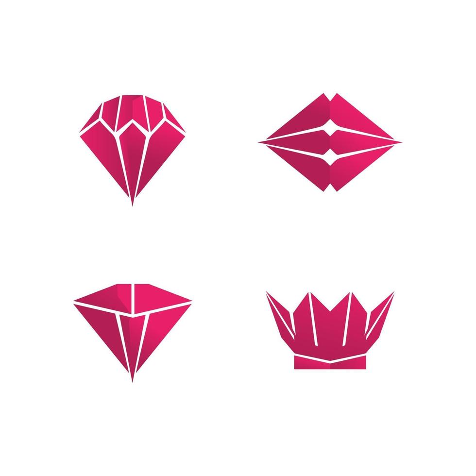 diamante e gioiello design vector logo modello simbolo