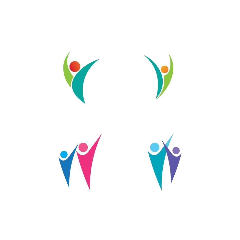 vettore di icone per la cura del logo delle persone sanitarie, medicina, medicina, meditazione e ospedale