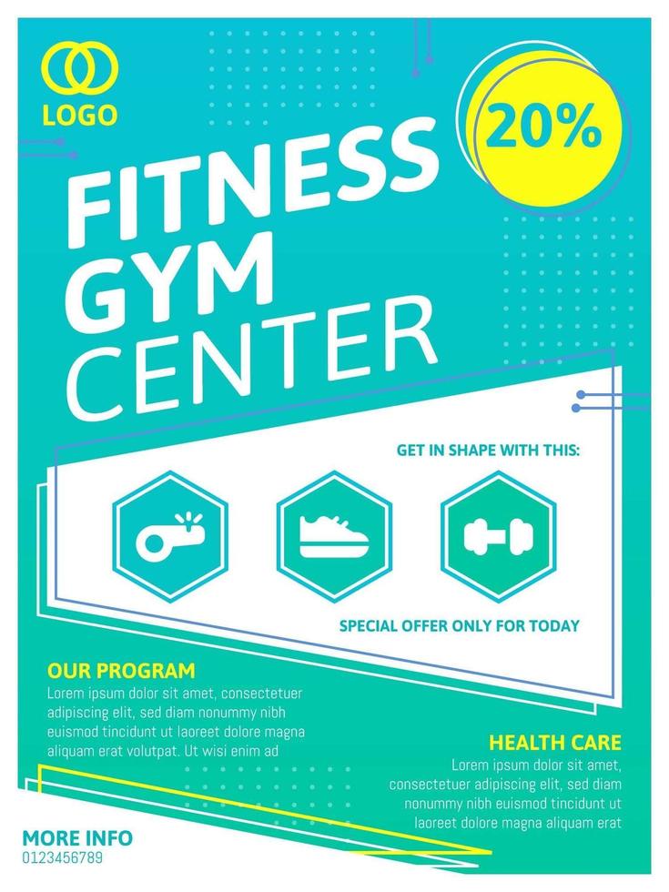 Outstanding Health Lifestyle Flyer Vectors