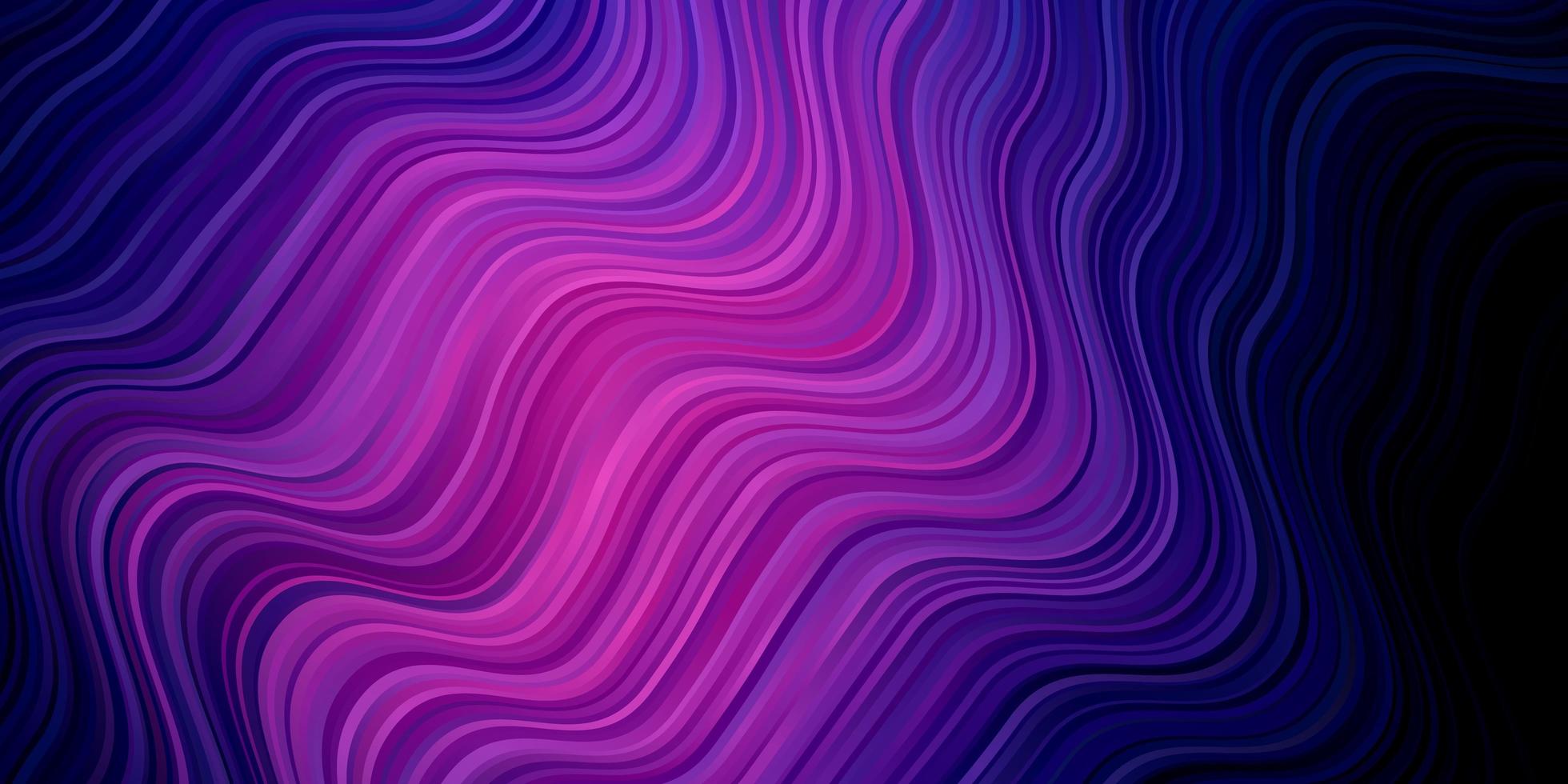 sfondo vettoriale rosa scuro, blu con curve. illustrazione colorata con linee curve. modello per la progettazione dell'interfaccia utente.
