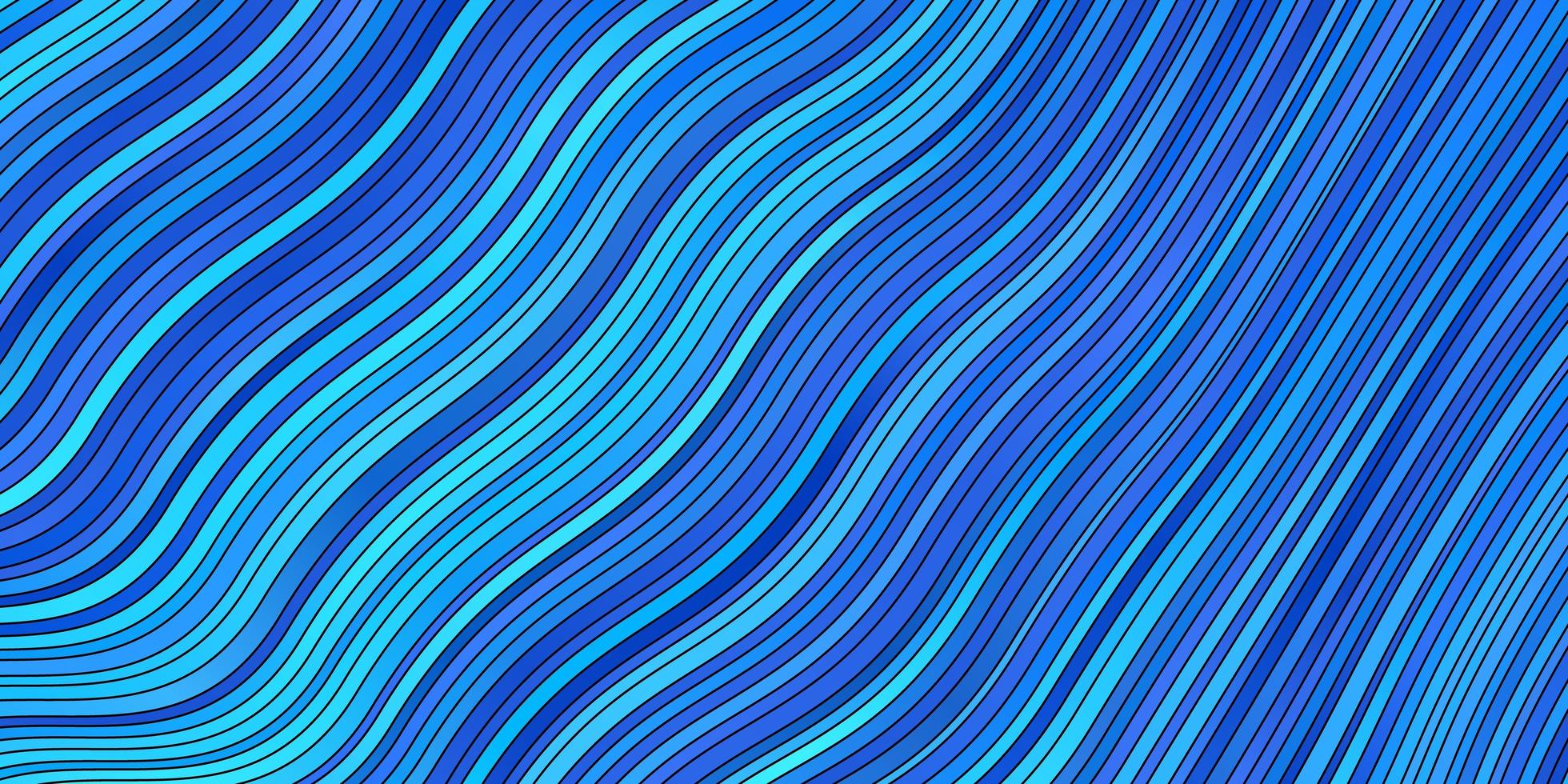 sfondo vettoriale azzurro con fiocchi. illustrazione colorata con linee curve. modello per annunci, spot pubblicitari.