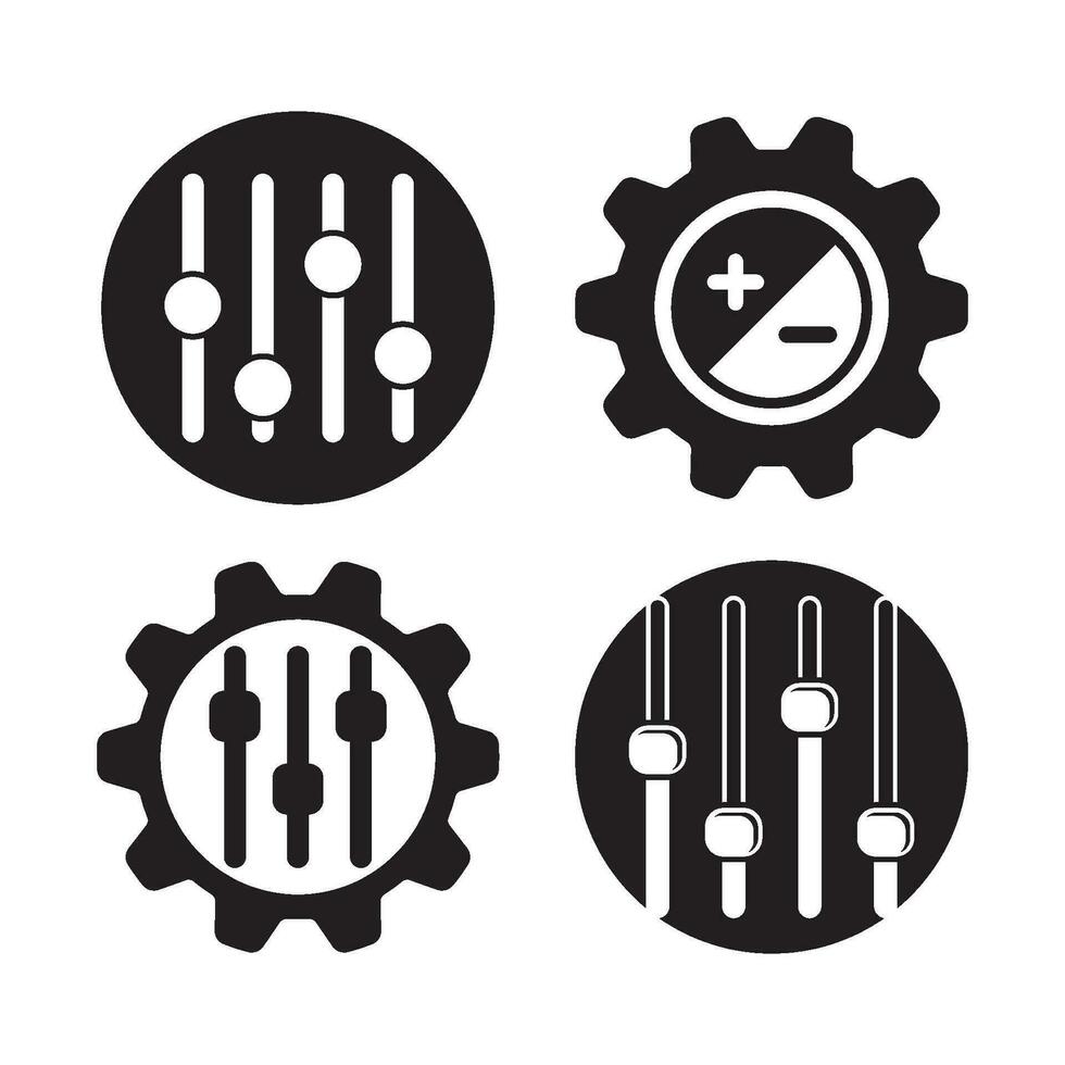 volume bar icona vettore illustrazione logo modello design
