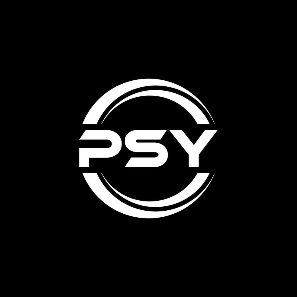psy logo disegno, ispirazione per un' unico identità. moderno eleganza e creativo design. filigrana il tuo successo con il Impressionante Questo logo. vettore