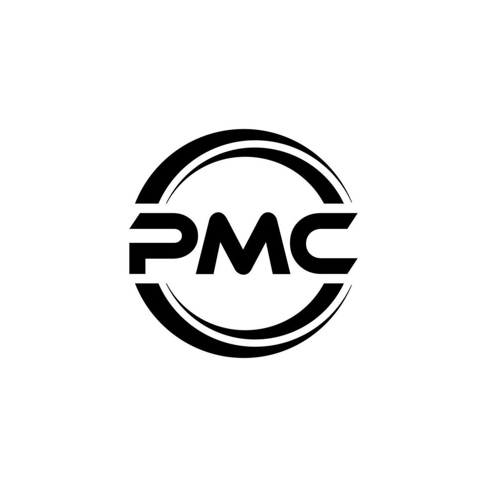 pmc logo disegno, ispirazione per un' unico identità. moderno eleganza e creativo design. filigrana il tuo successo con il Impressionante Questo logo. vettore