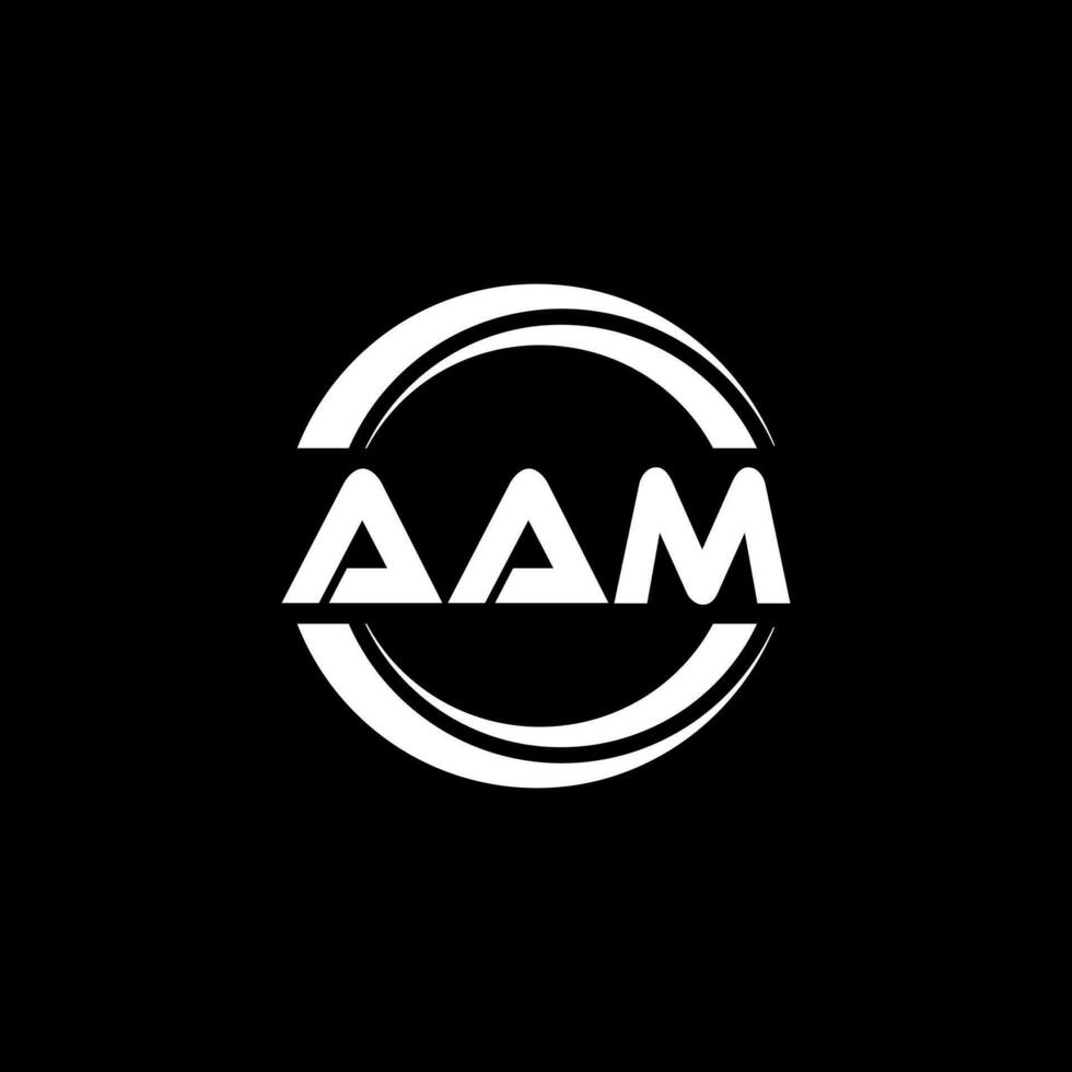 aam logo disegno, ispirazione per un' unico identità. moderno eleganza e creativo design. filigrana il tuo successo con il Impressionante Questo logo. vettore