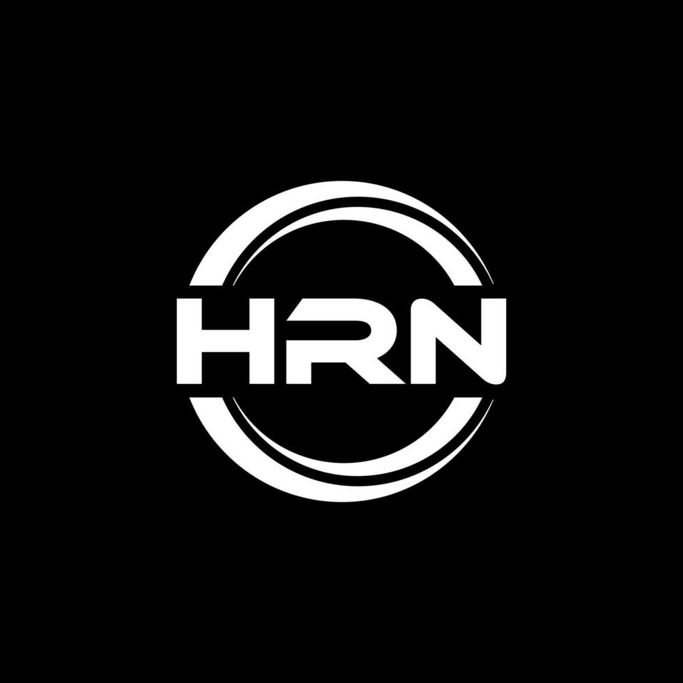 hrn logo disegno, ispirazione per un' unico identità. moderno eleganza e creativo design. filigrana il tuo successo con il Impressionante Questo logo. vettore