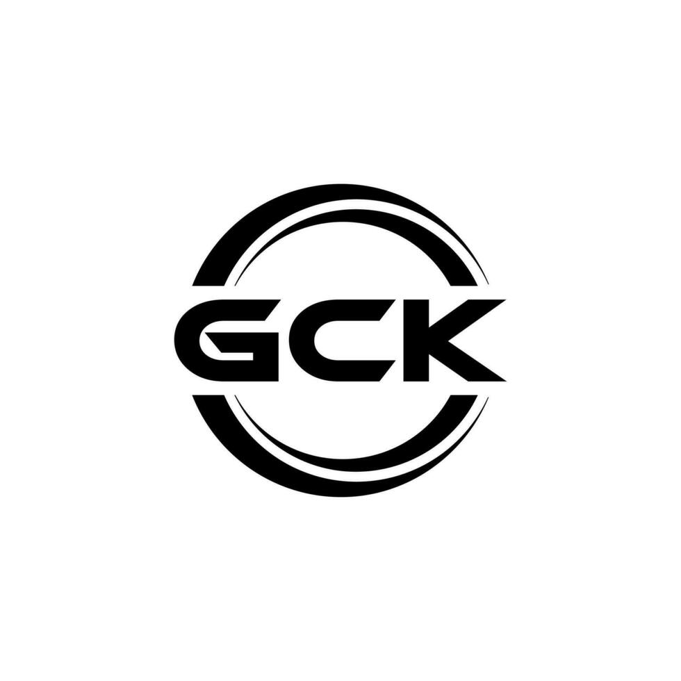 gck logo disegno, ispirazione per un' unico identità. moderno eleganza e creativo design. filigrana il tuo successo con il Impressionante Questo logo. vettore