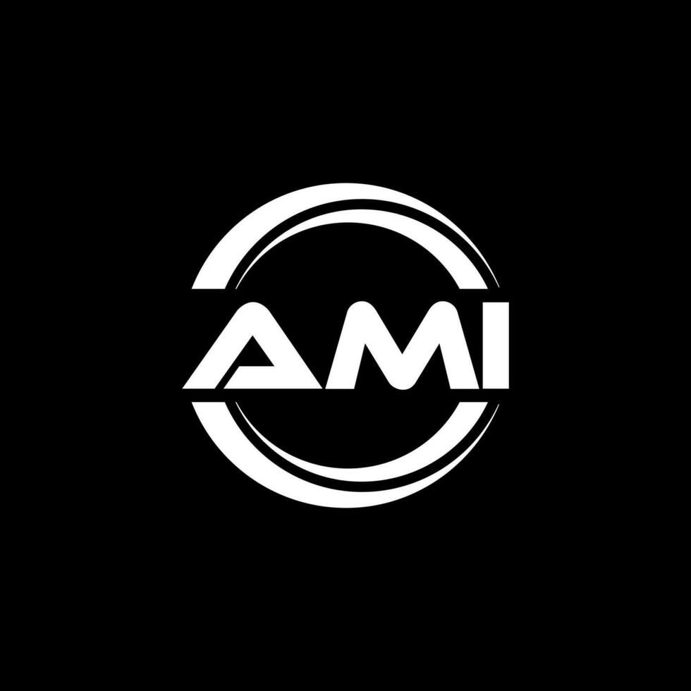 ami logo disegno, ispirazione per un' unico identità. moderno eleganza e creativo design. filigrana il tuo successo con il Impressionante Questo logo. vettore