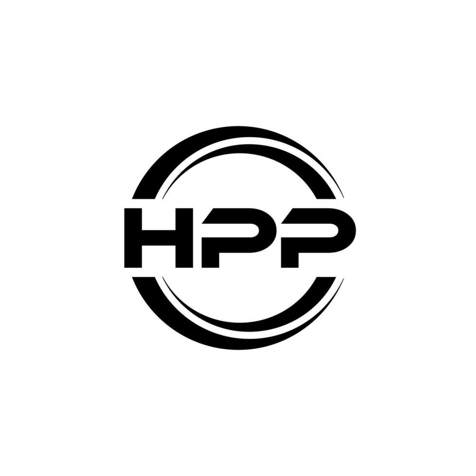 hpp logo disegno, ispirazione per un' unico identità. moderno eleganza e creativo design. filigrana il tuo successo con il Impressionante Questo logo. vettore