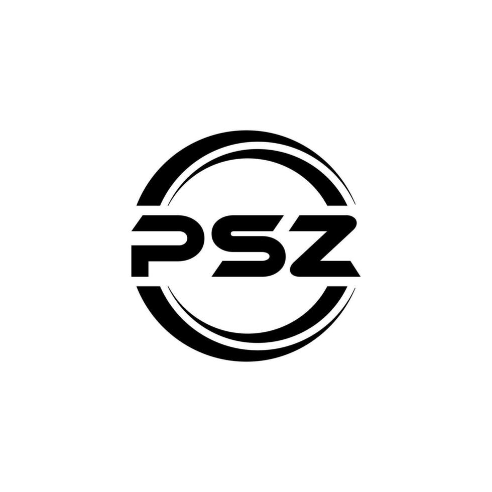 psz logo disegno, ispirazione per un' unico identità. moderno eleganza e creativo design. filigrana il tuo successo con il Impressionante Questo logo. vettore