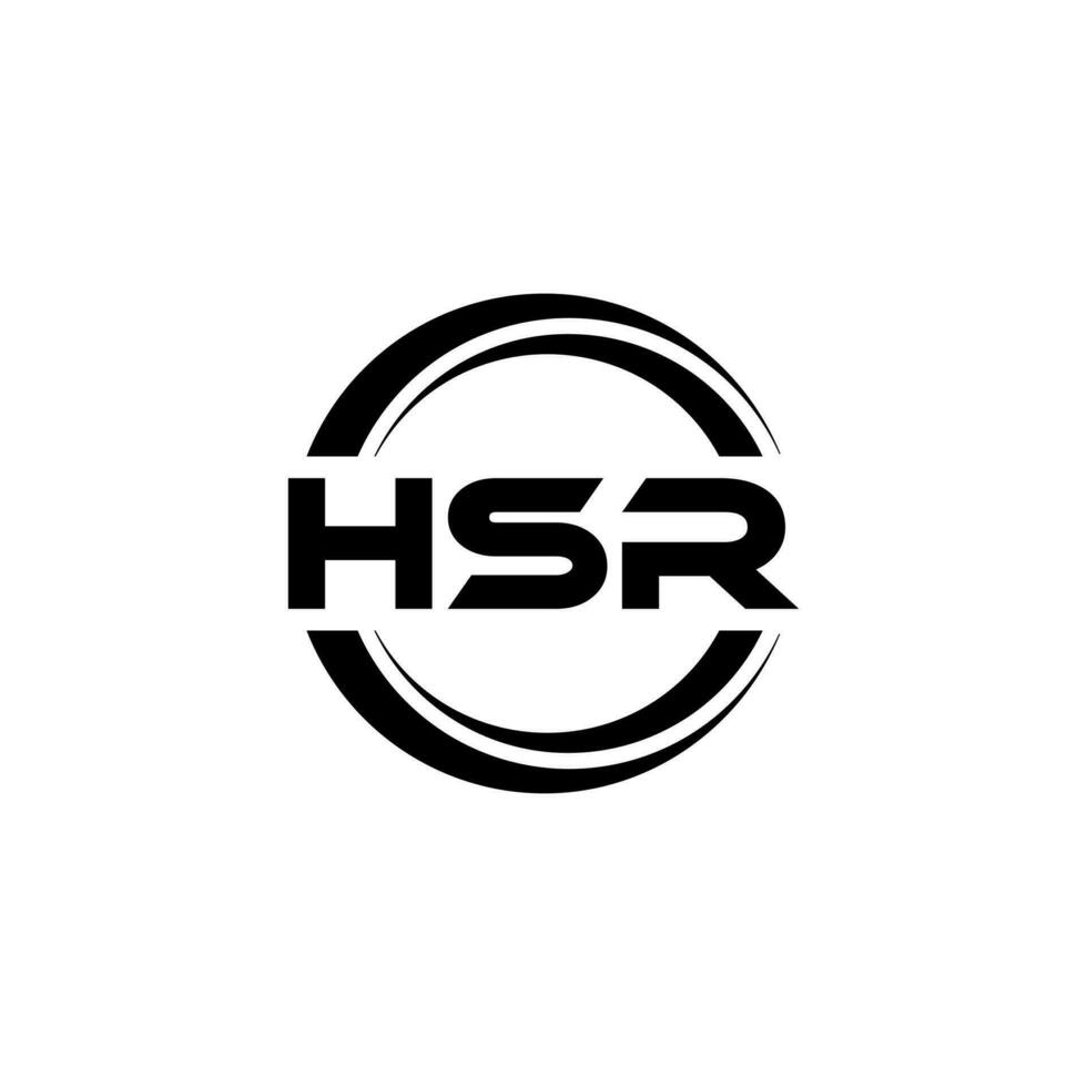 hsr logo disegno, ispirazione per un' unico identità. moderno eleganza e creativo design. filigrana il tuo successo con il Impressionante Questo logo. vettore