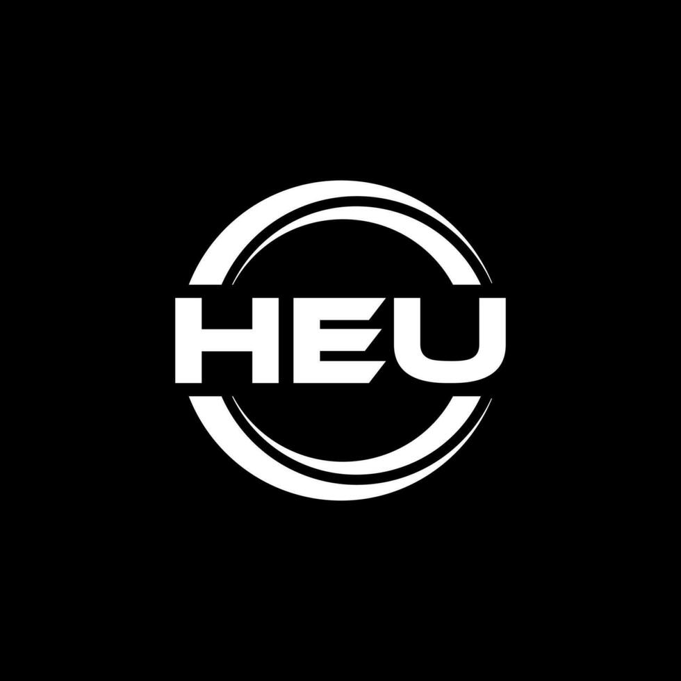 heu logo disegno, ispirazione per un' unico identità. moderno eleganza e creativo design. filigrana il tuo successo con il Impressionante Questo logo. vettore