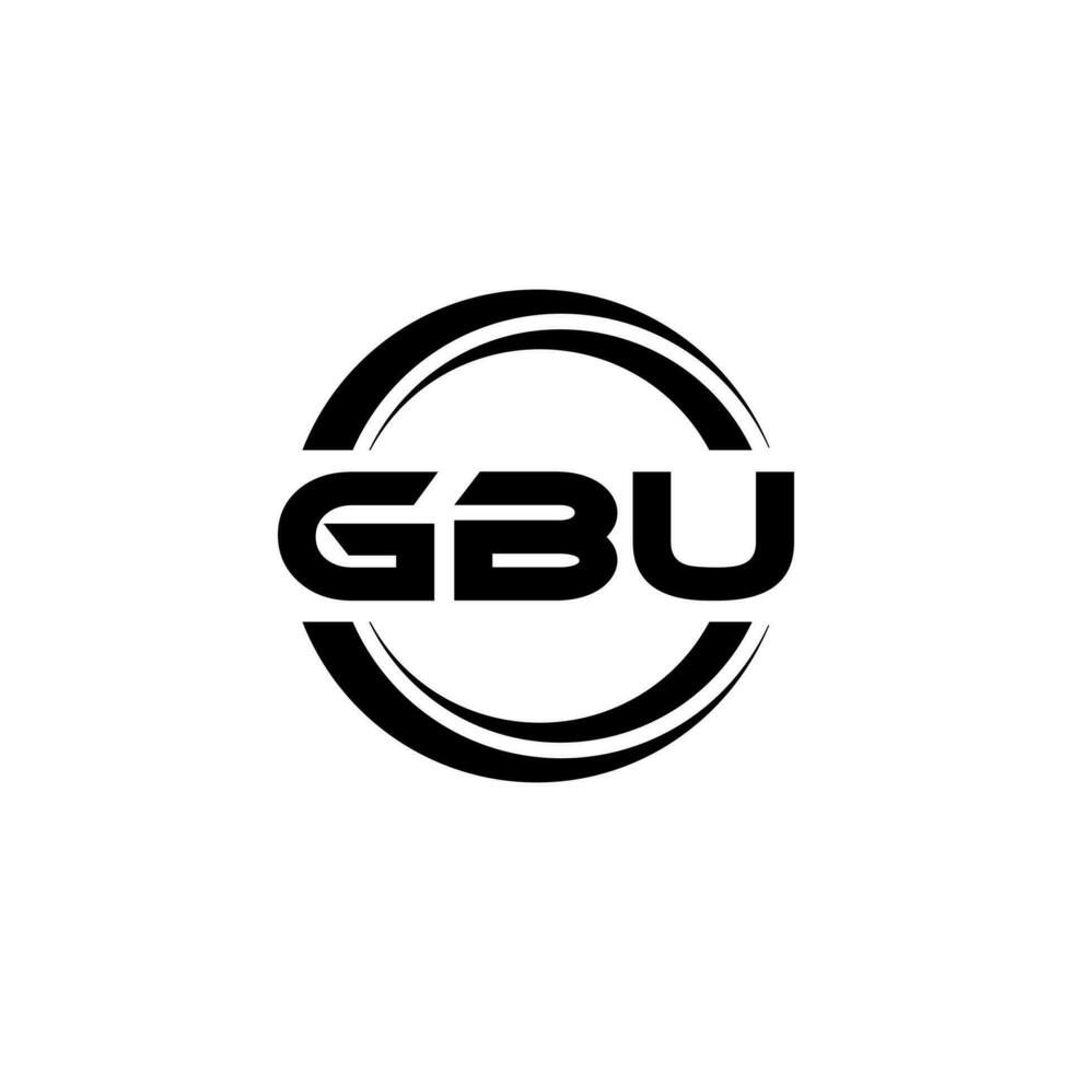 gbu logo disegno, ispirazione per un' unico identità. moderno eleganza e creativo design. filigrana il tuo successo con il Impressionante Questo logo. vettore