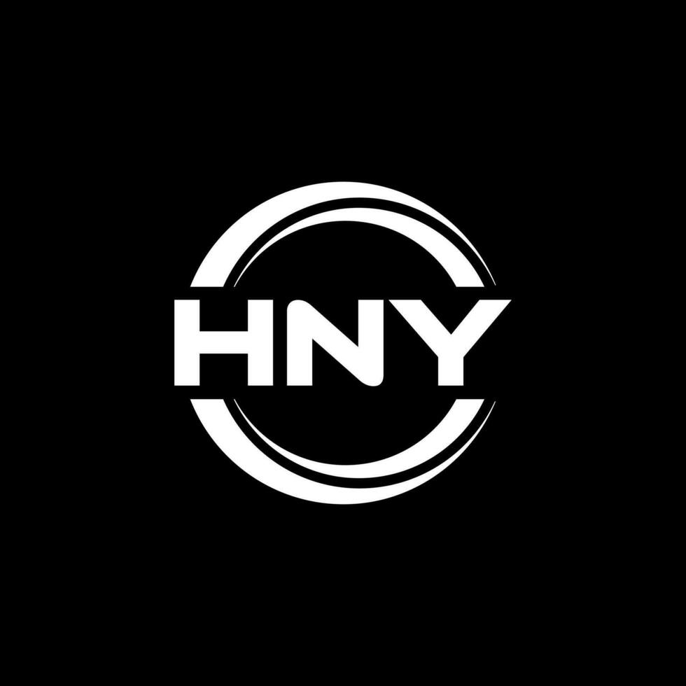 hny logo disegno, ispirazione per un' unico identità. moderno eleganza e creativo design. filigrana il tuo successo con il Impressionante Questo logo. vettore