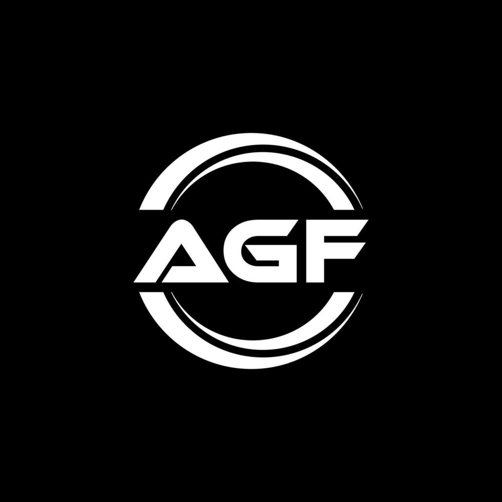agf logo disegno, ispirazione per un' unico identità. moderno eleganza e creativo design. filigrana il tuo successo con il Impressionante Questo logo. vettore
