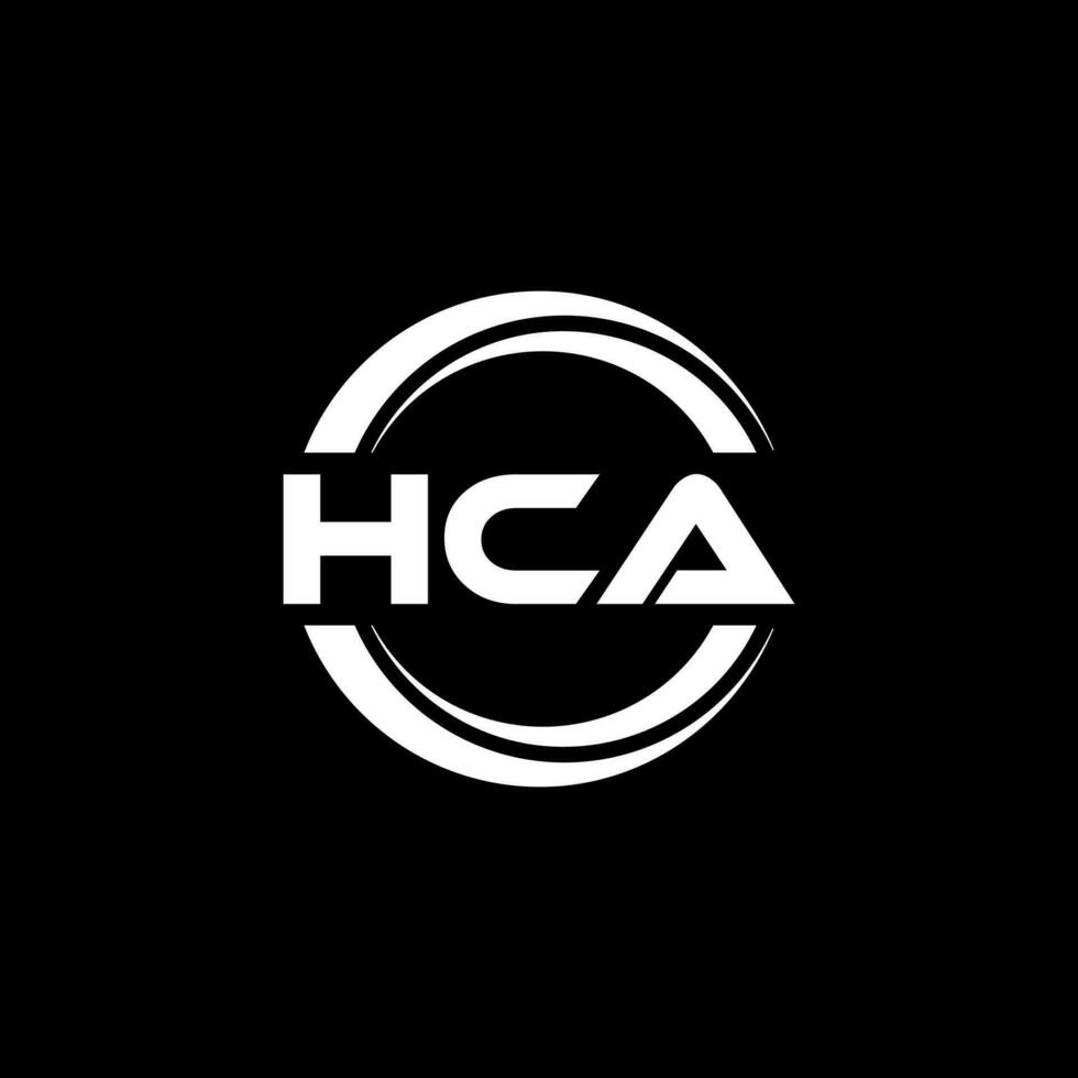 hca logo disegno, ispirazione per un' unico identità. moderno eleganza e creativo design. filigrana il tuo successo con il Impressionante Questo logo. vettore