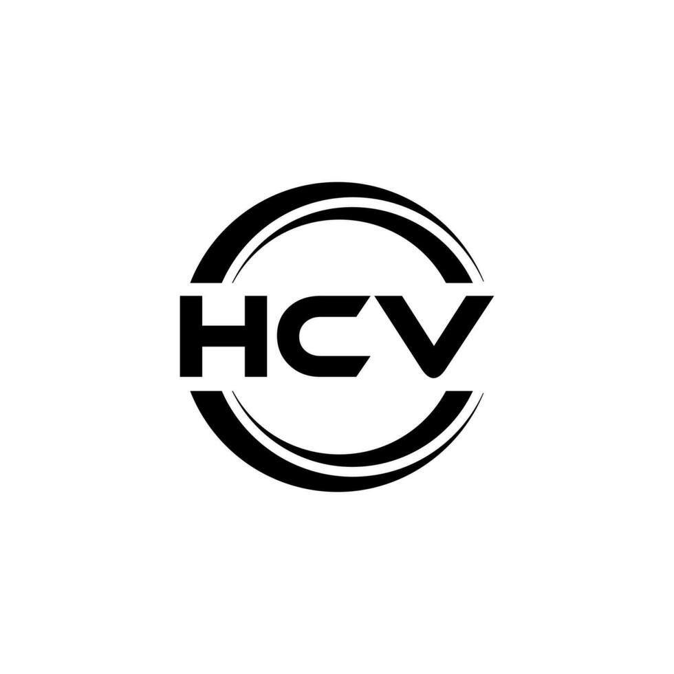 hcv logo disegno, ispirazione per un' unico identità. moderno eleganza e creativo design. filigrana il tuo successo con il Impressionante Questo logo. vettore