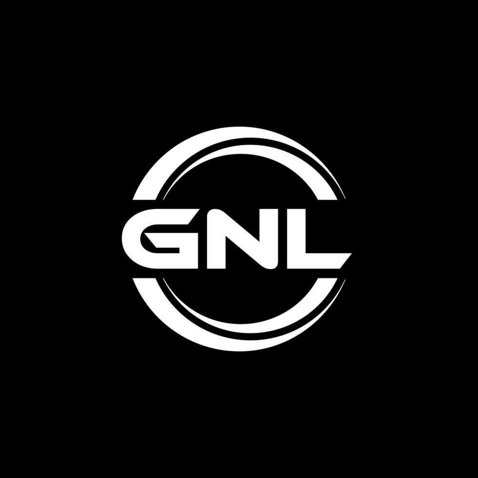 gnl logo disegno, ispirazione per un' unico identità. moderno eleganza e creativo design. filigrana il tuo successo con il Impressionante Questo logo. vettore