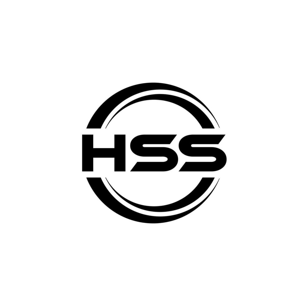 hss logo disegno, ispirazione per un' unico identità. moderno eleganza e creativo design. filigrana il tuo successo con il Impressionante Questo logo. vettore