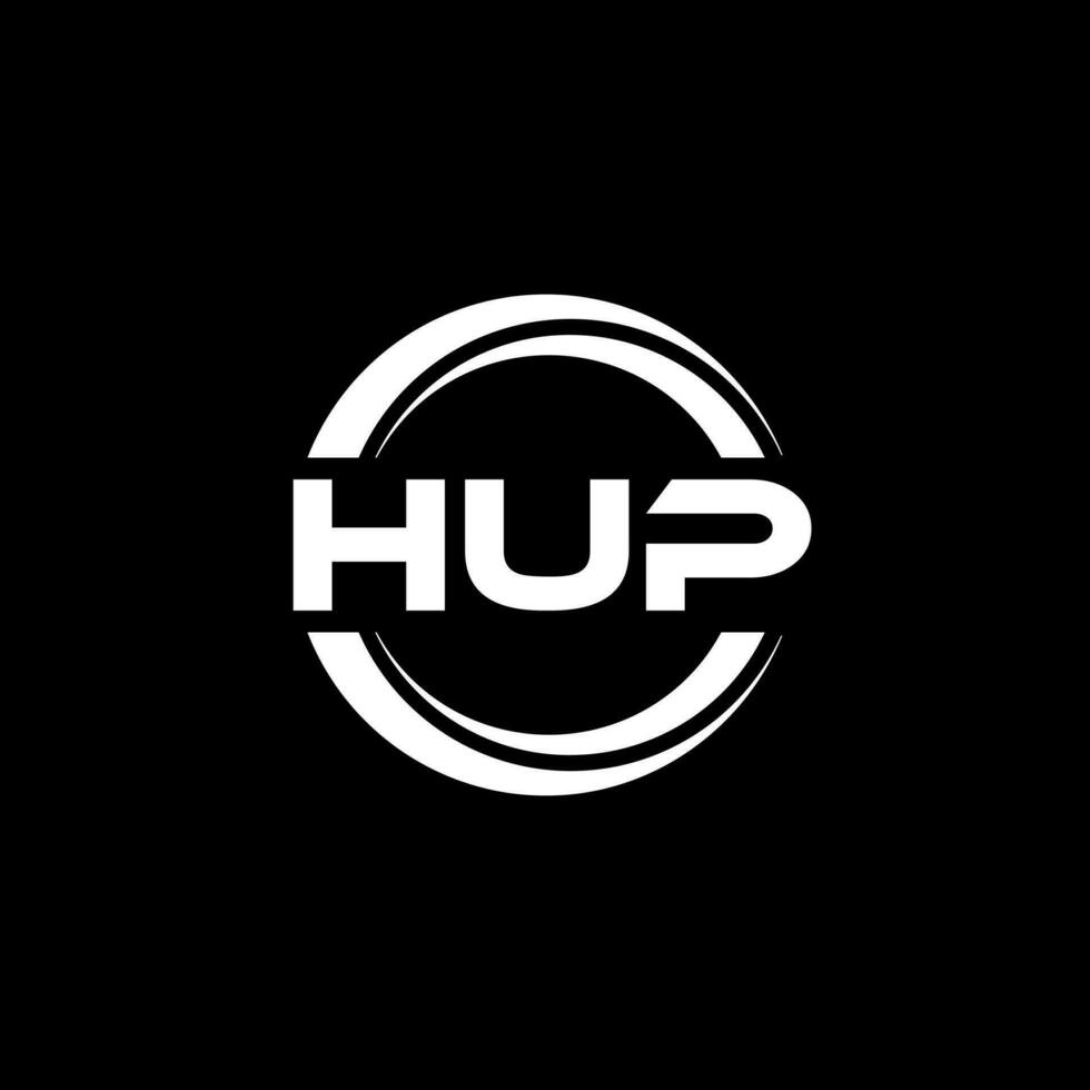 hup logo disegno, ispirazione per un' unico identità. moderno eleganza e creativo design. filigrana il tuo successo con il Impressionante Questo logo. vettore