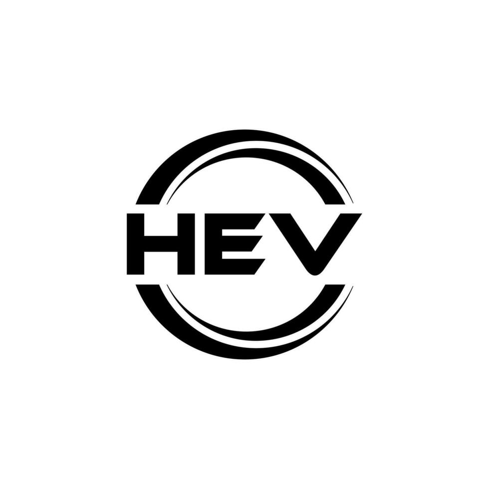 hev logo disegno, ispirazione per un' unico identità. moderno eleganza e creativo design. filigrana il tuo successo con il Impressionante Questo logo. vettore