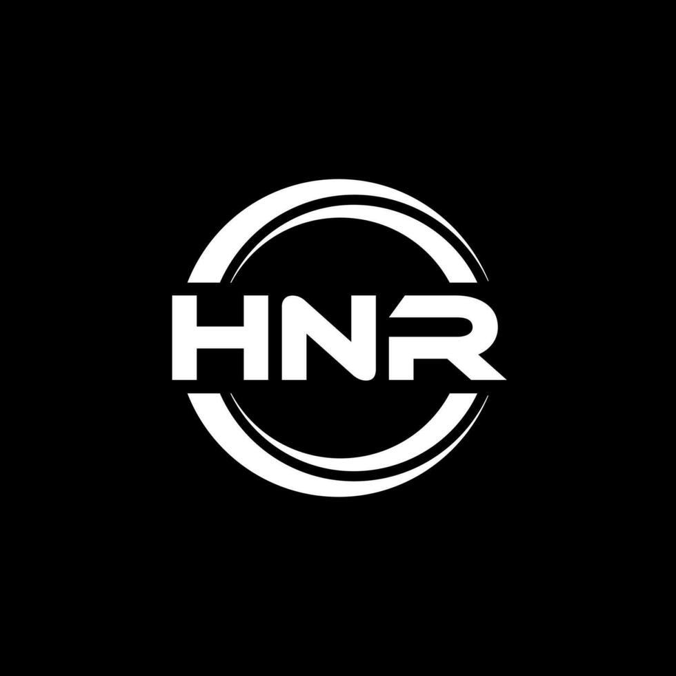 hnr logo disegno, ispirazione per un' unico identità. moderno eleganza e creativo design. filigrana il tuo successo con il Impressionante Questo logo. vettore