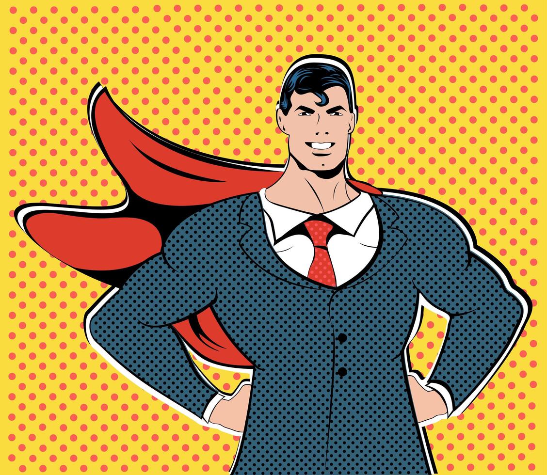 Businessman superhero work flight business concept  vettore