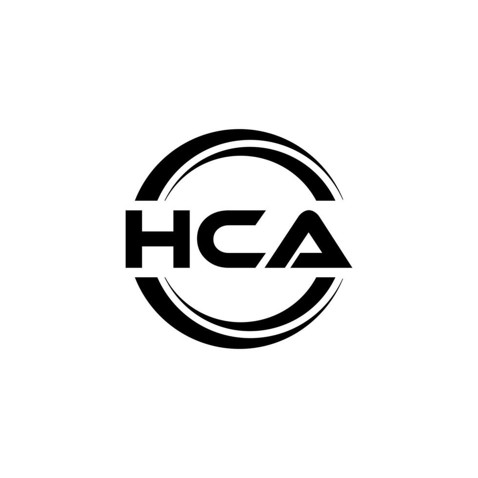 hca logo disegno, ispirazione per un' unico identità. moderno eleganza e creativo design. filigrana il tuo successo con il Impressionante Questo logo. vettore