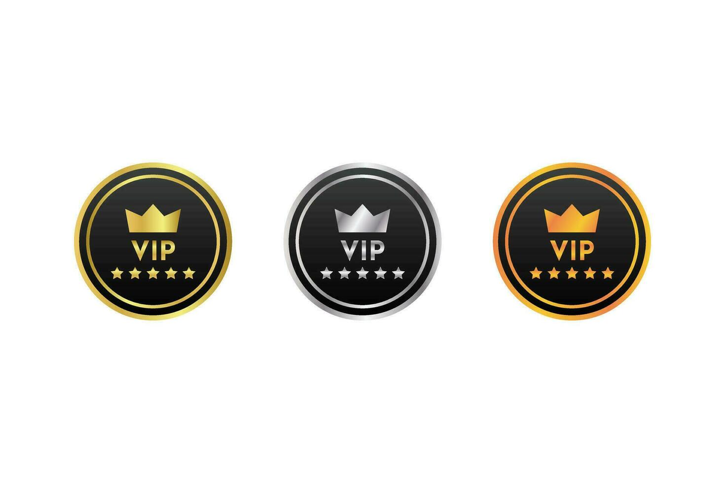 vip membri icona premio servizio logo design modello vettore