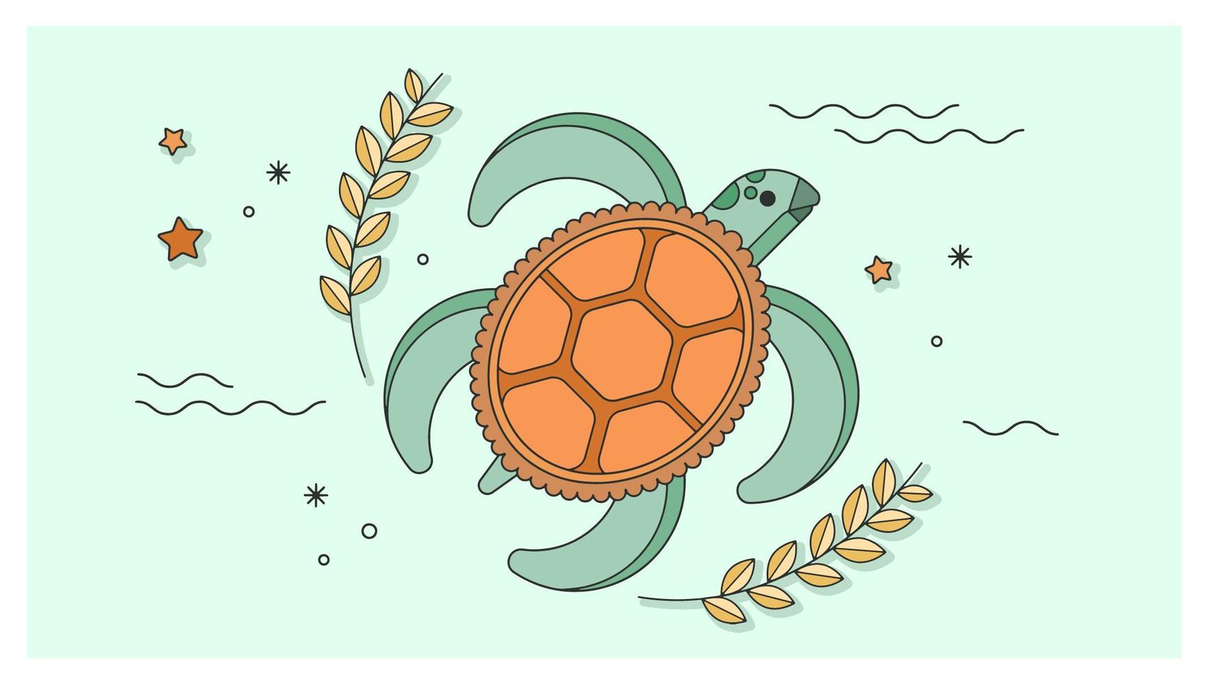 Sea Turtle Vector