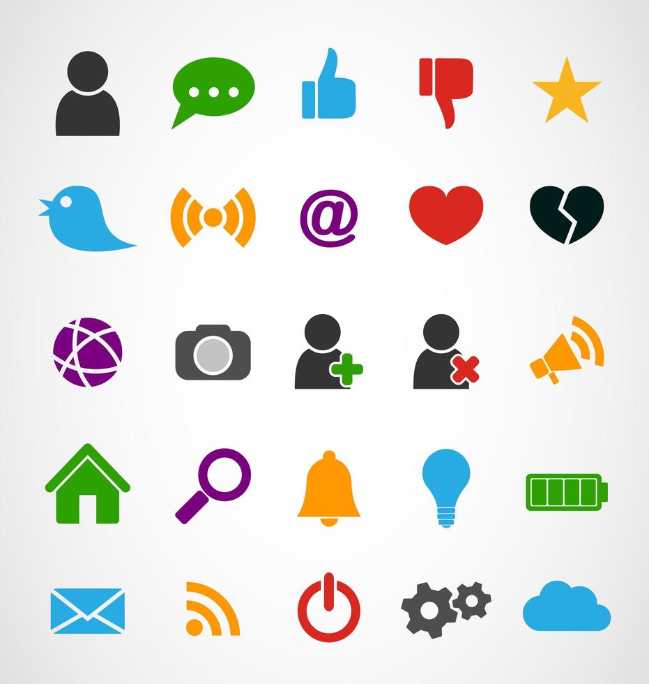 Common Web Icons, graphic illustratin vector