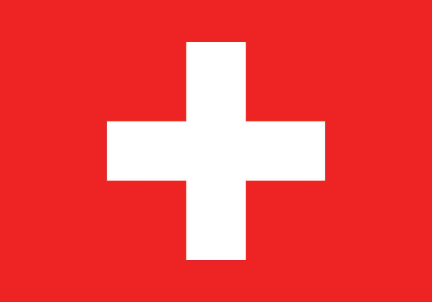 Svizzera bandiera . bandiera di Svizzera vettore illustrazione isolato su bianca backgound