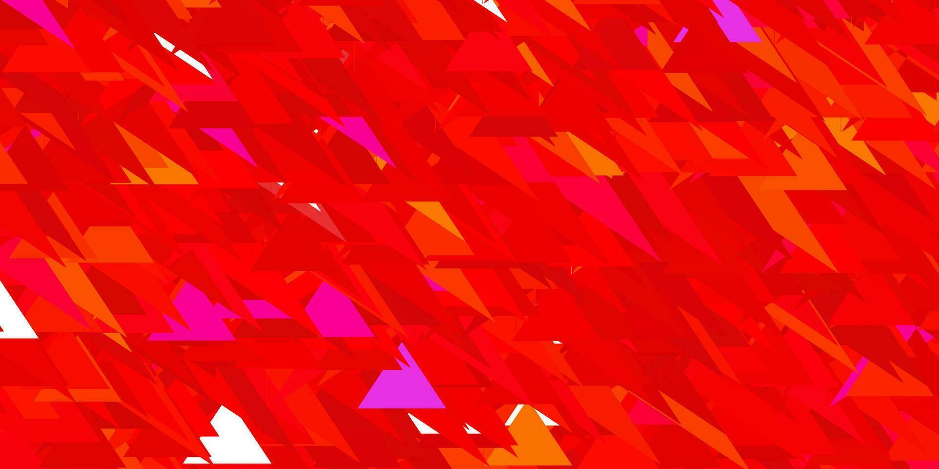 modello vettoriale rosso chiaro con forme poligonali.