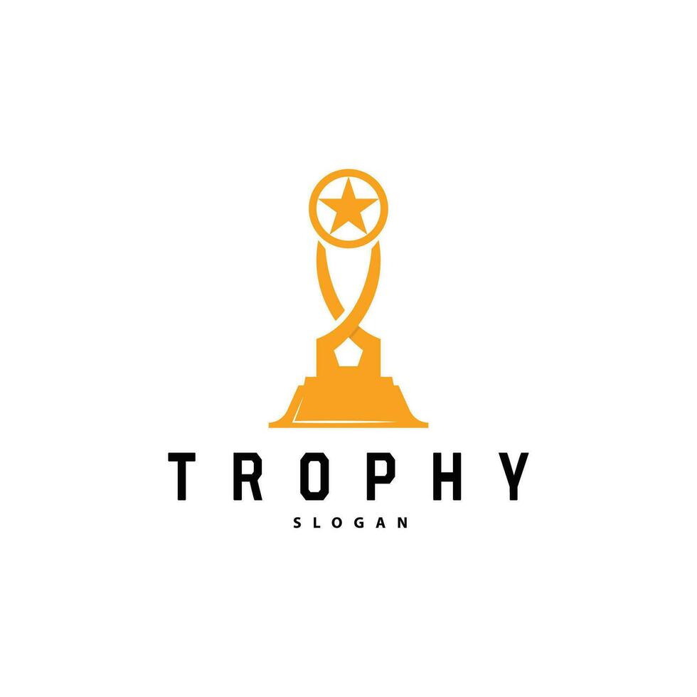 trofeo logo, design vettore icona modello illustrazione tazza campionato torneo vincitore premio