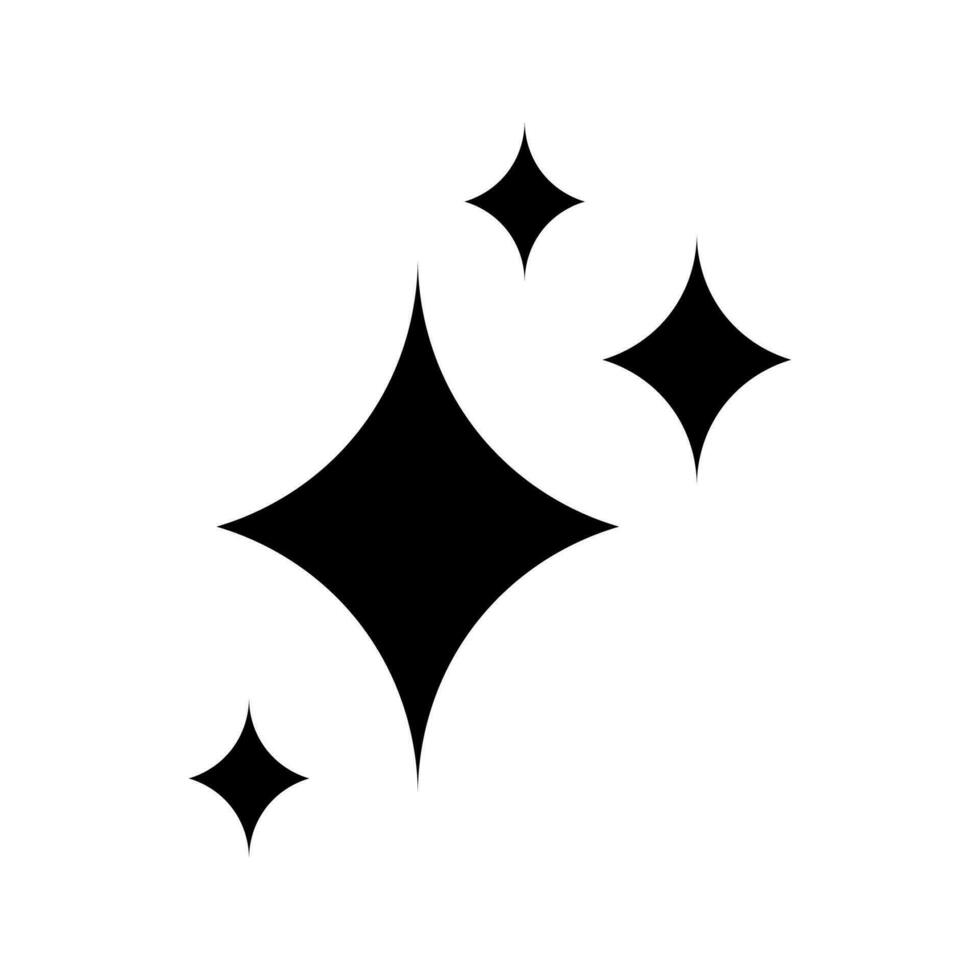 scintillare stella vettore icona isolato su bianca sfondo.